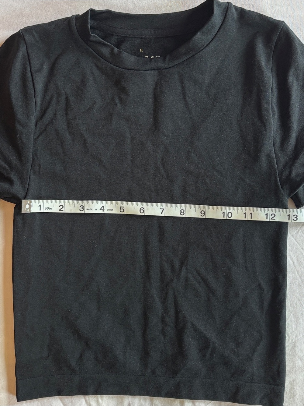 a new day Black Short-Sleeve Crewneck Tee